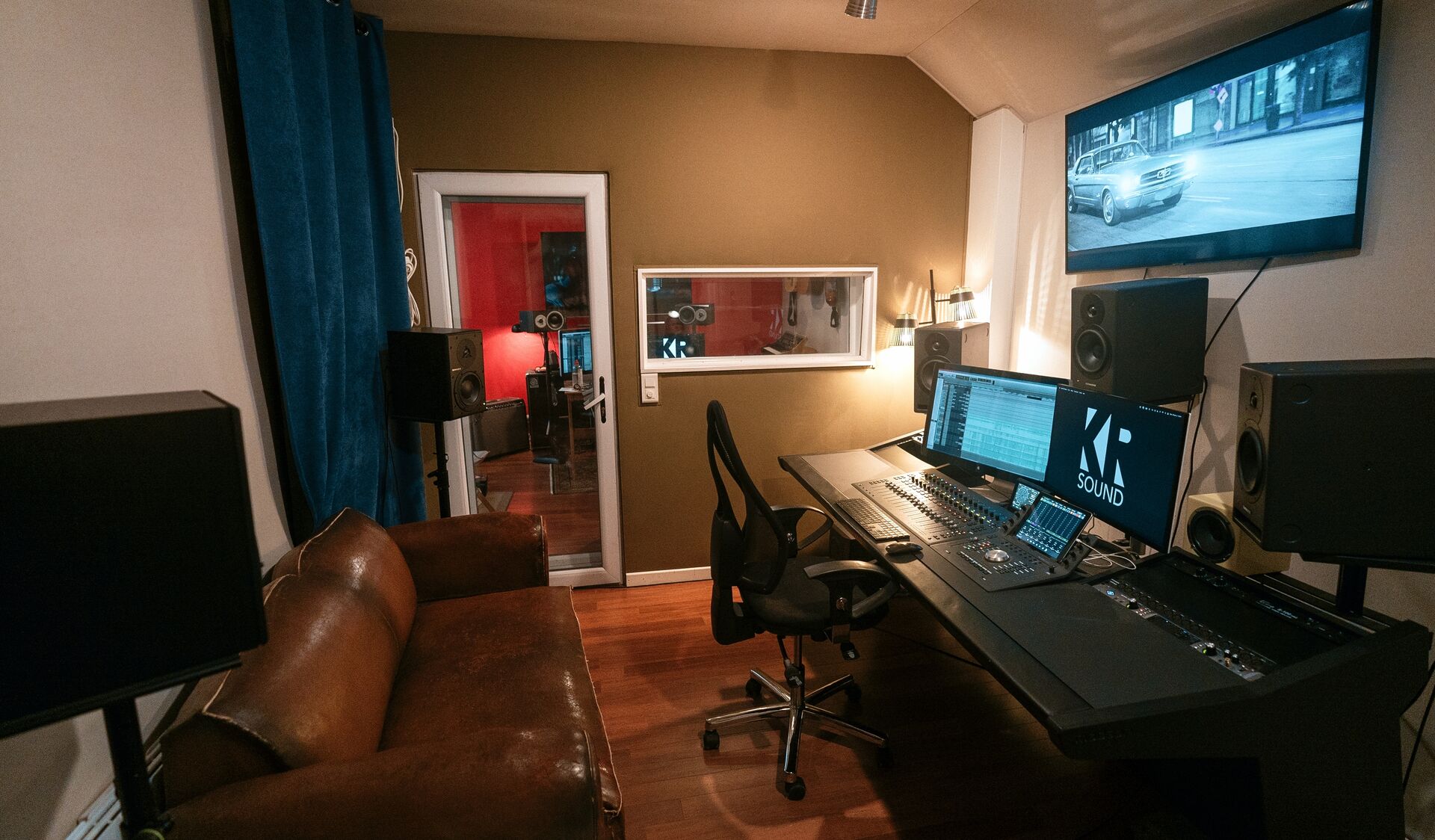 Studio A — régie de mixage de KR Sound