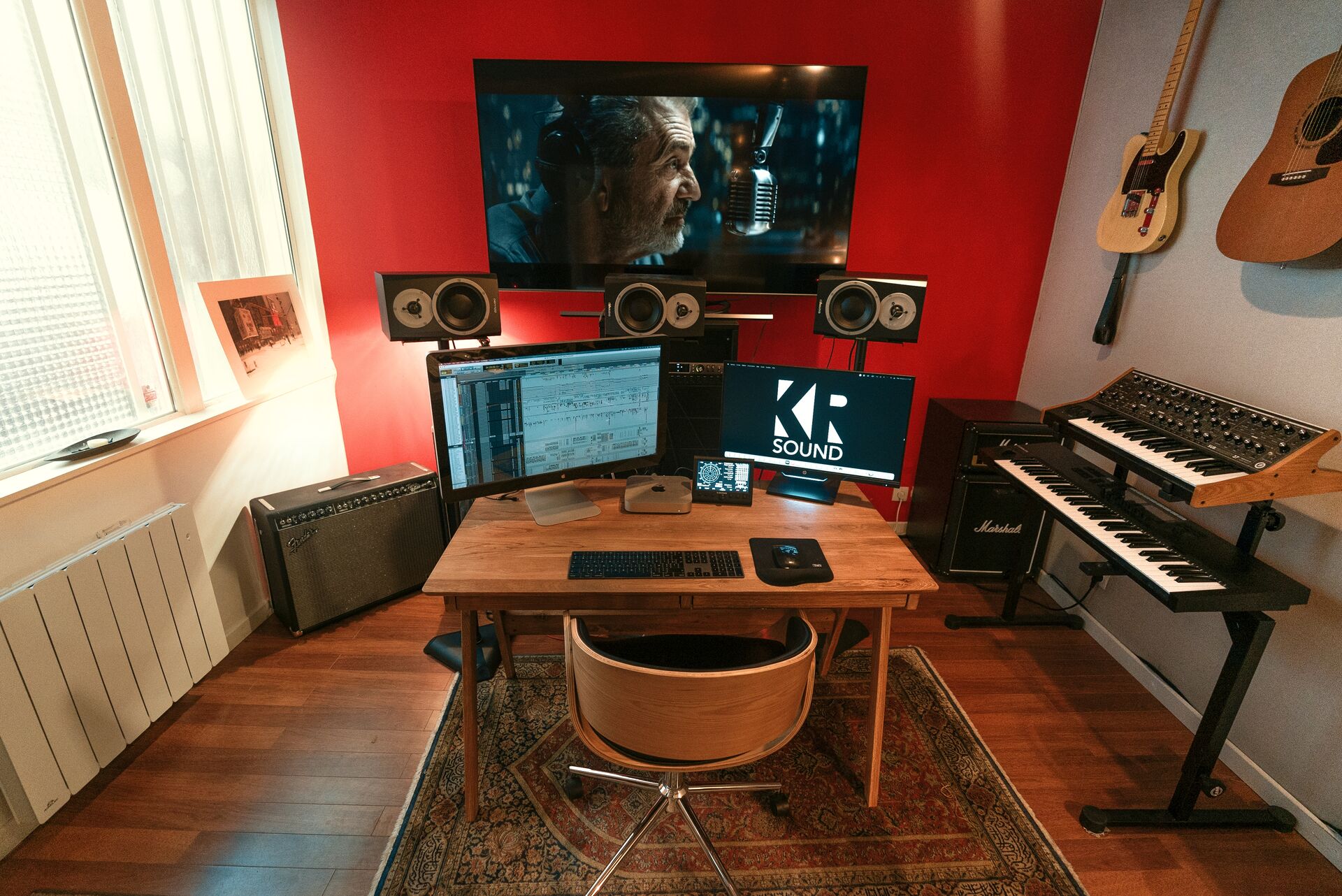 Studio B — salle d'enregistrement de KR Sound
